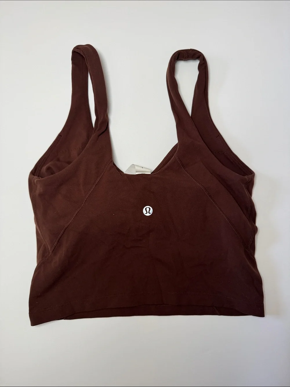 Lululemon Brown V-Neck Align Tank Crop Top